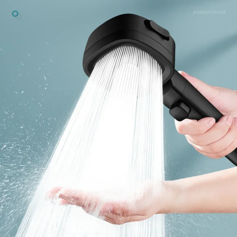 Pristine Pressure-Boost Handheld Shower