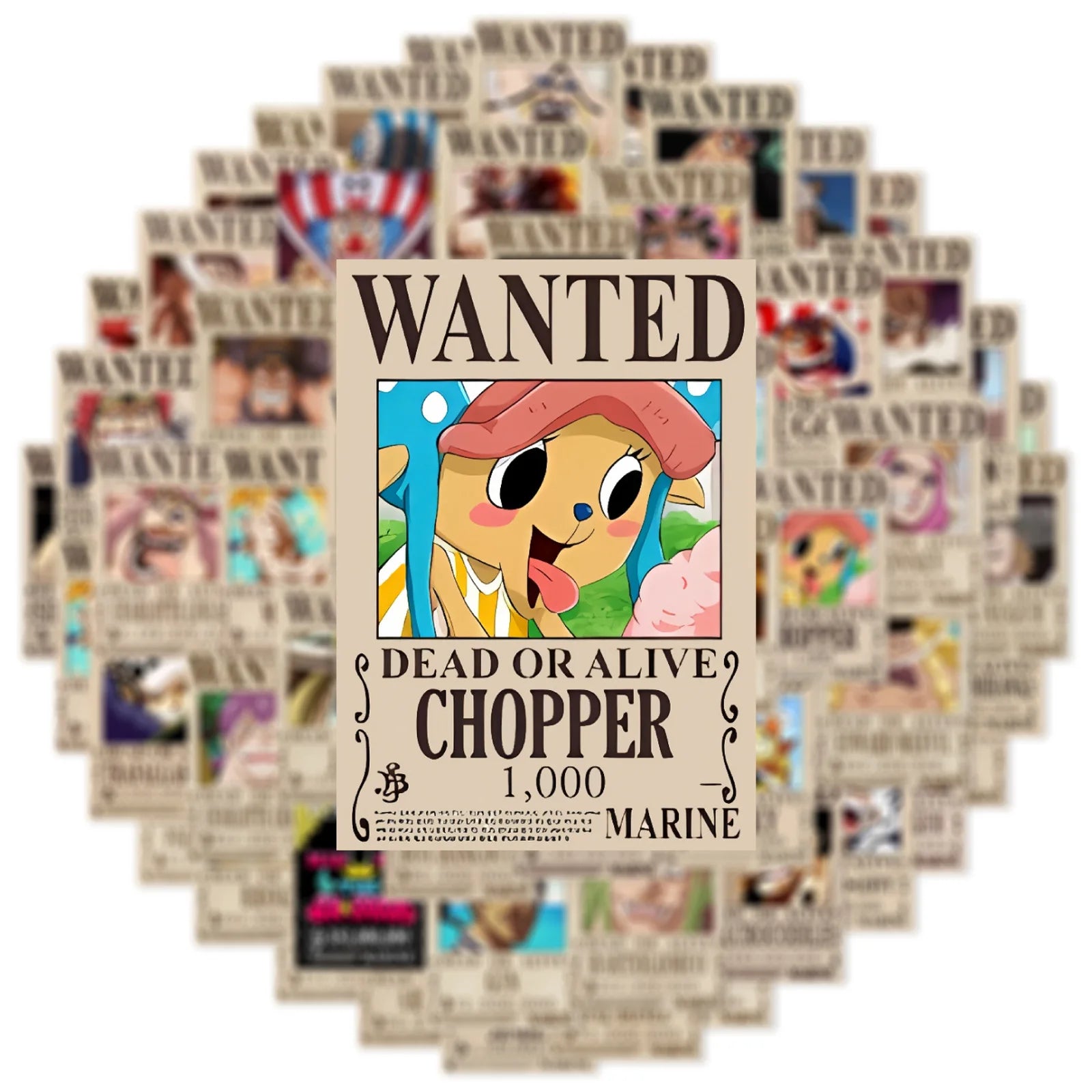 Jo Premium One Piece Wanted Sticker Gallery