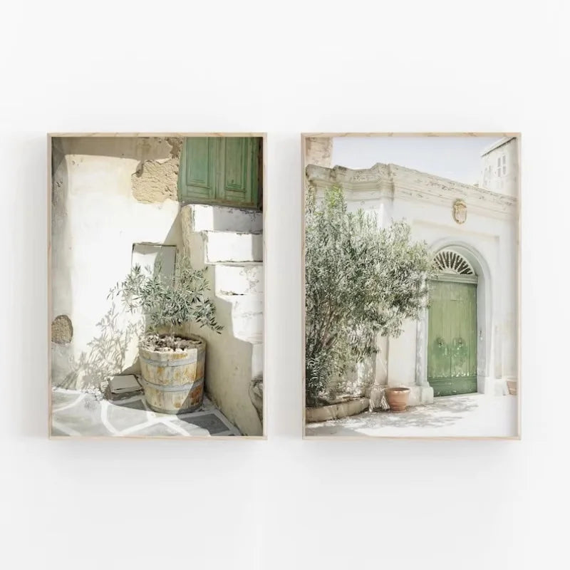 Jo Serene Olive Shadow Canvas Set