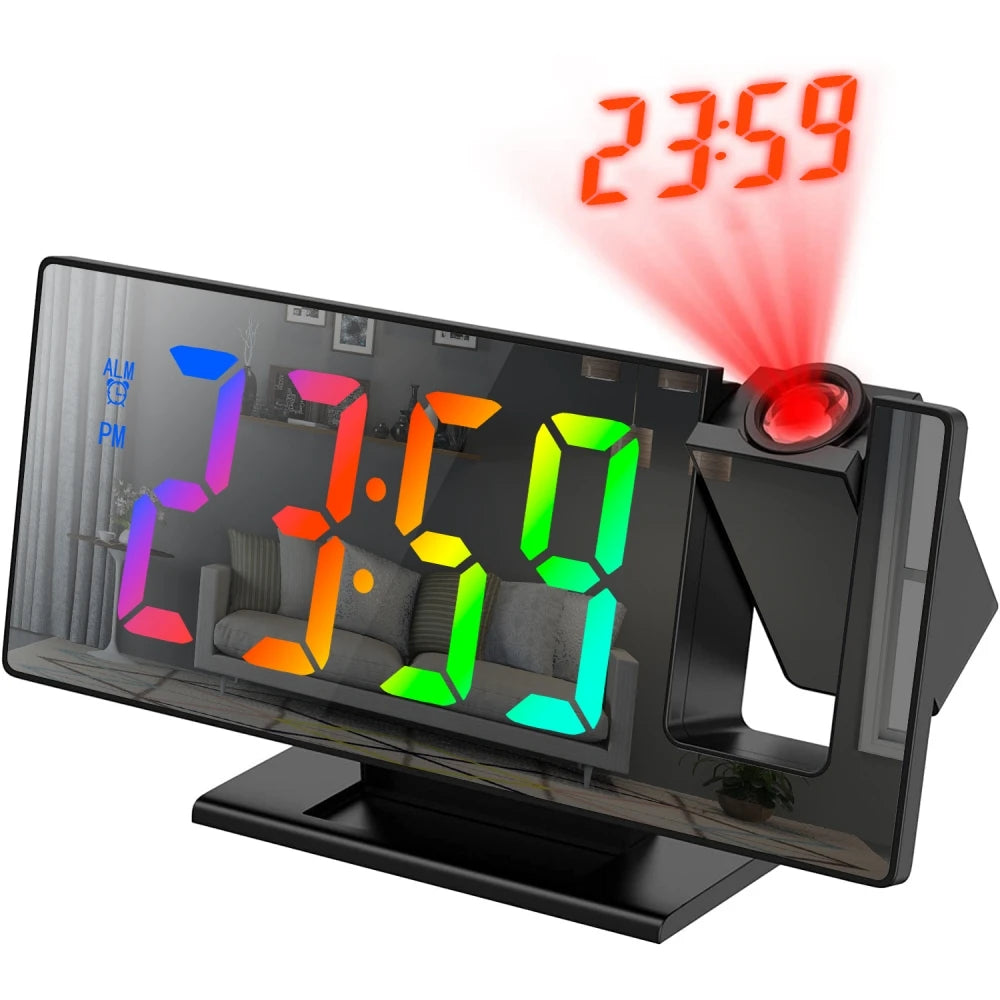 The Modern 180° Time & Temp Projector