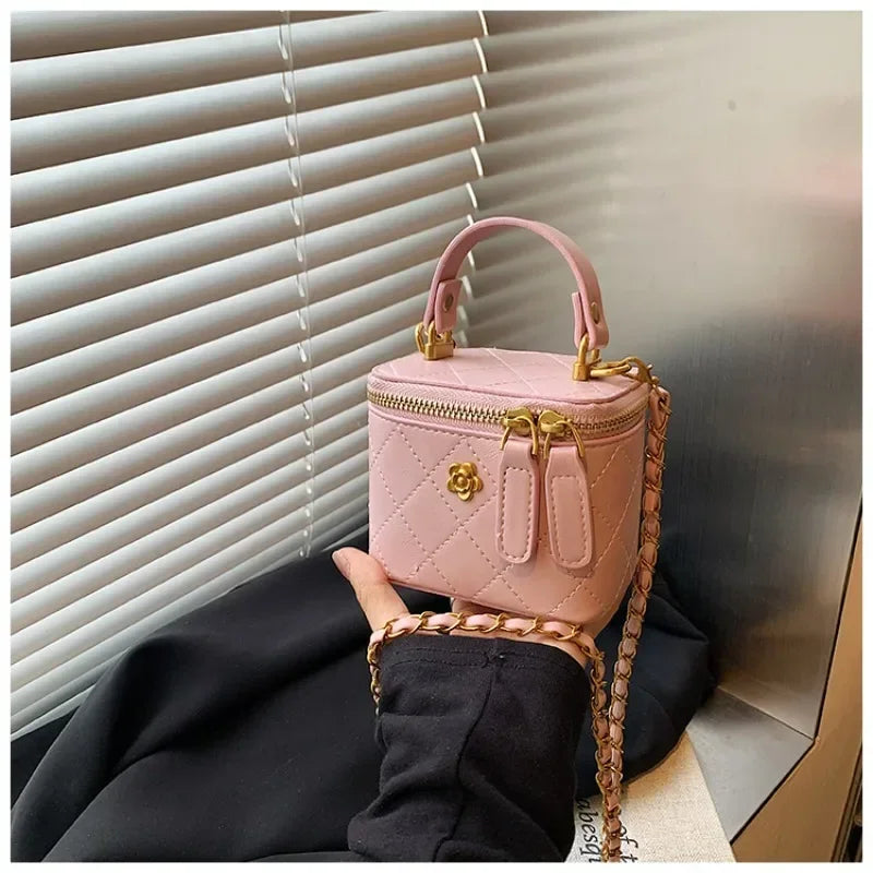 JO Mini Designer-Style Quilted Square Handbag