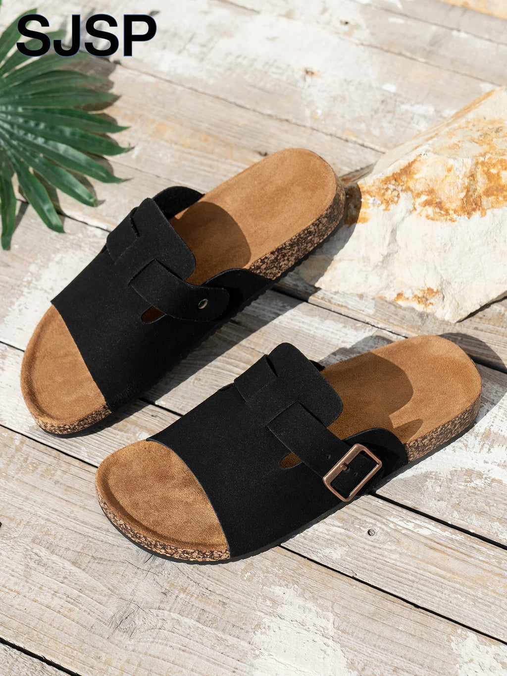 Jo Refined Double-Strap Slides