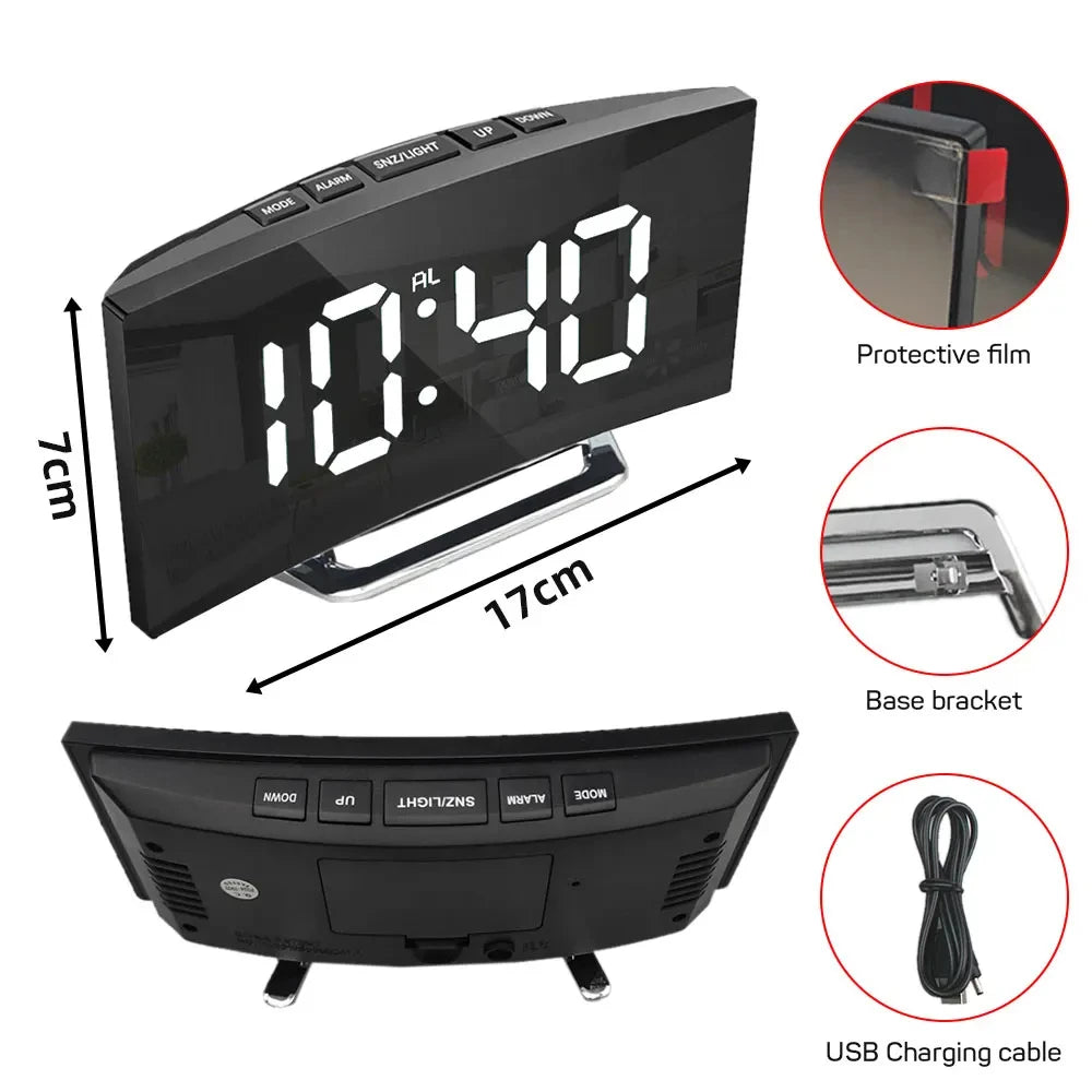 Jo Signature Mirror Alarm Clock
