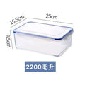 Refrigerator Preservation Box, Double-Layer, Large Capacity, Sealed Box, Vegetable and Fruit, Food Grade, Drain