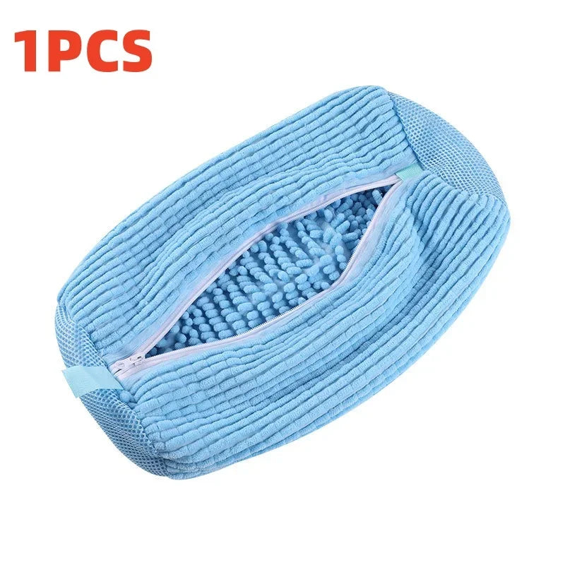 Jo Durable 360° Mesh Shoe Laundry Bag for Sneakers gray color