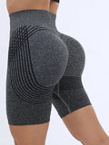 New Women's Fitness Shorts Seamless Fitness Sports Yoga High Waisted Shorts