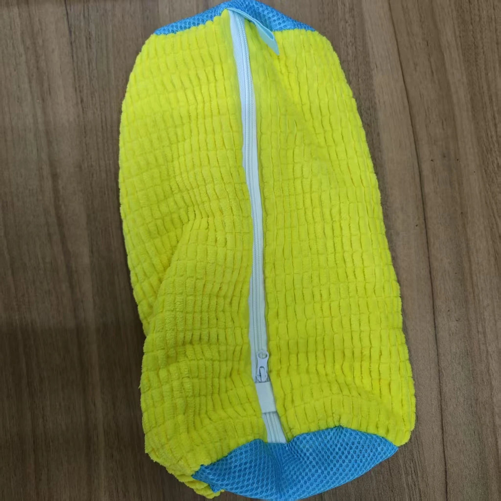Jo Durable 360° Mesh Shoe Laundry Bag for Sneakers yellow color