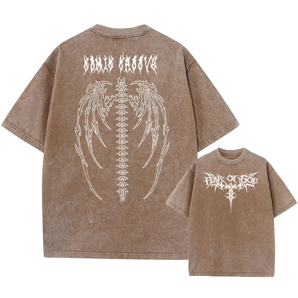 Jo Workout Acid Wash Oversized Jersey