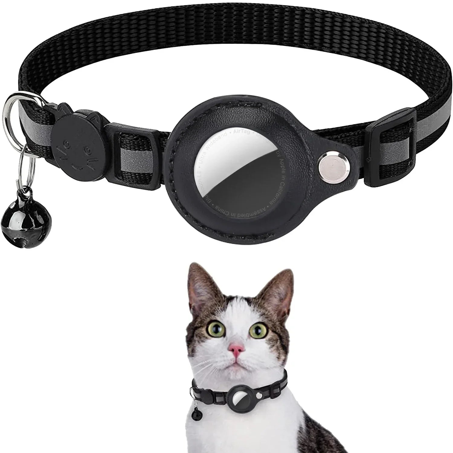 Jo Safeguard Reflective AirTag Cat Collar