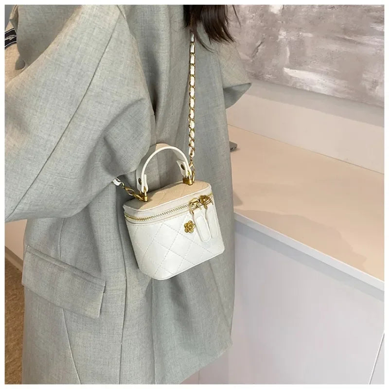 JO Mini Designer-Style Quilted Square Handbag
