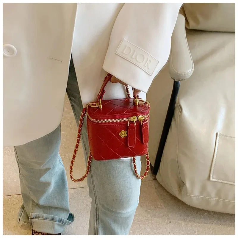 JO Mini Designer-Style Quilted Square Handbag