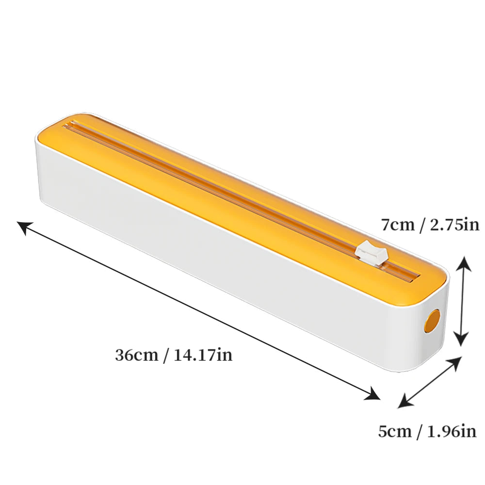 Plastic Wrap Cutter, Available in Four Colors with Accessories, Wall-Mountable, Suitable for Kitchens and Dining Rooms.
