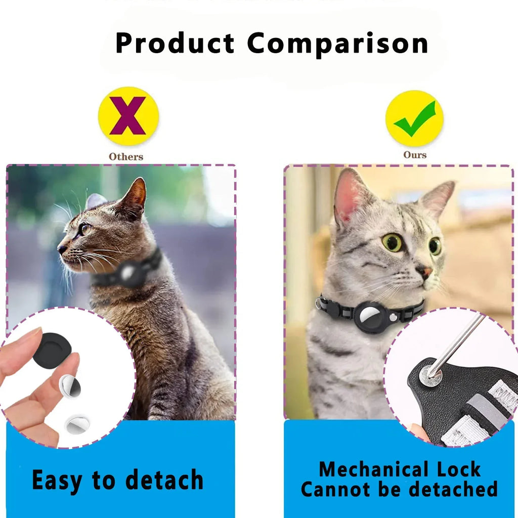 Jo Safeguard Reflective AirTag Cat Collar