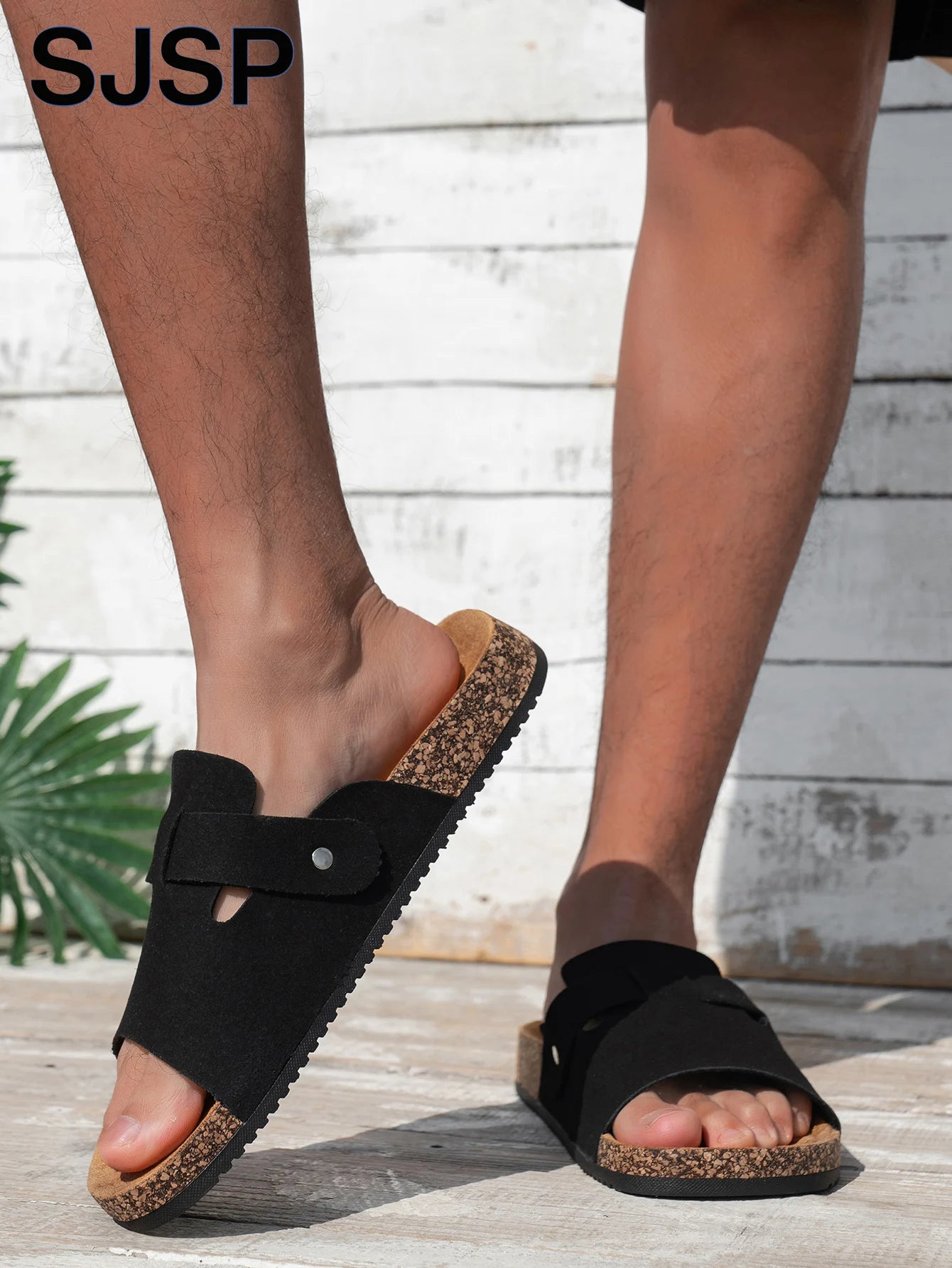 Jo Refined Double-Strap Slides