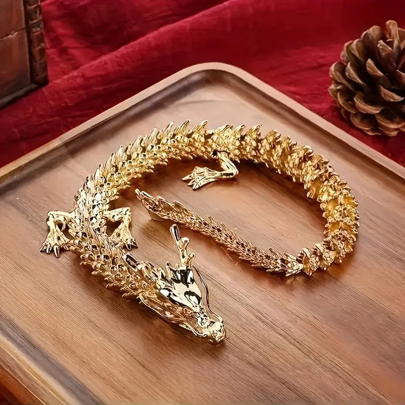 Jo Signature Golden Dragon Sculpture