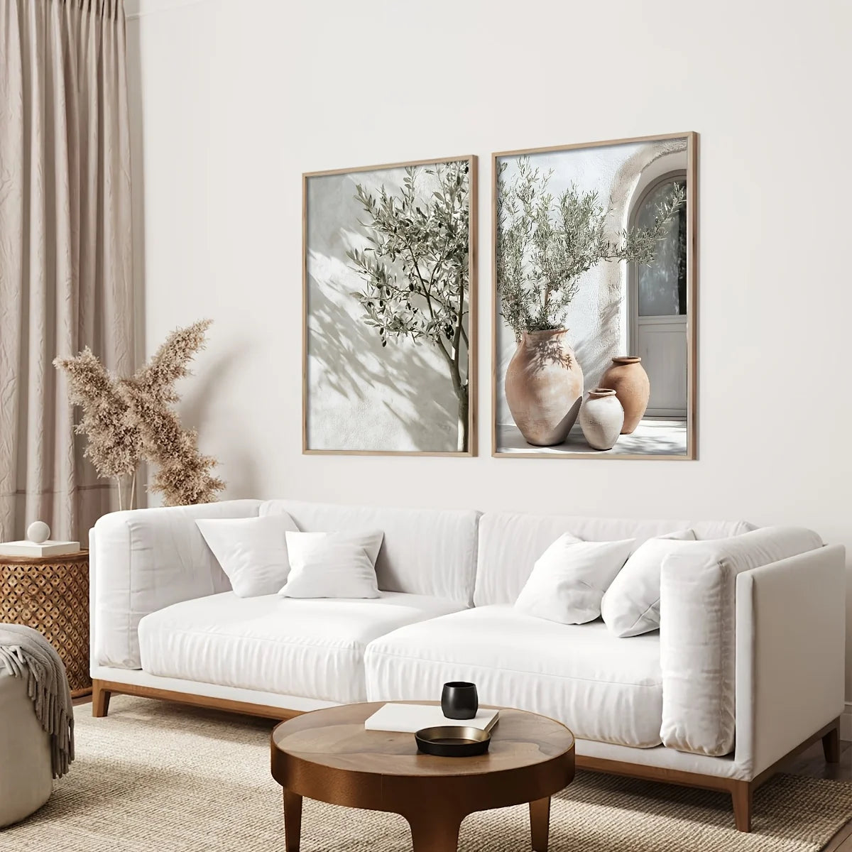 Jo Serene Olive Shadow Canvas Set
