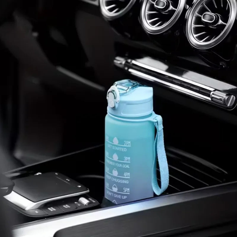 300ml/750ml/2L Water Bottle Motivational Sport Water Bottle Leakproof Bottles Drinking Outdoor Travel Gym Fitness Jugs