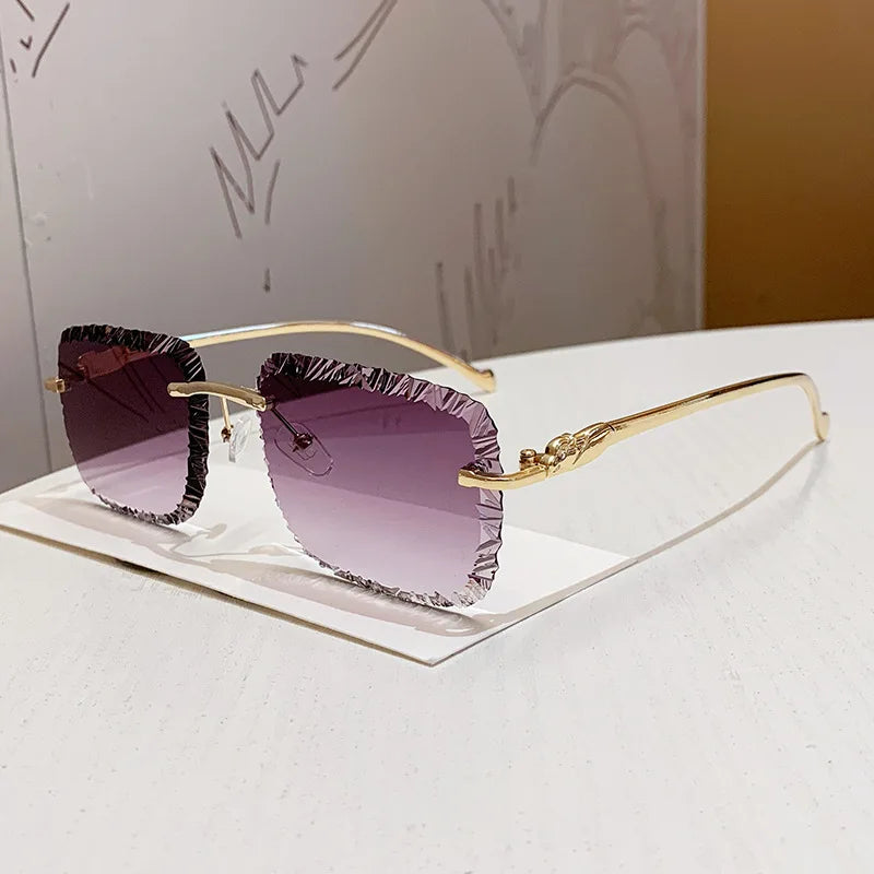 Jo Elegant Unisex Rimless Gradient Shades
