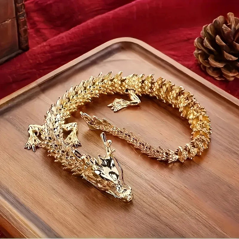 Jo Signature Golden Dragon Sculpture
