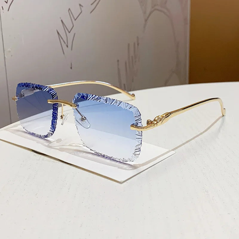 Jo Elegant Unisex Rimless Gradient Shades