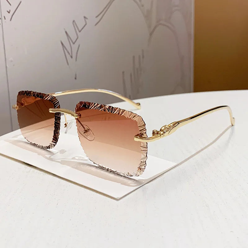 Jo Elegant Unisex Rimless Gradient Shades