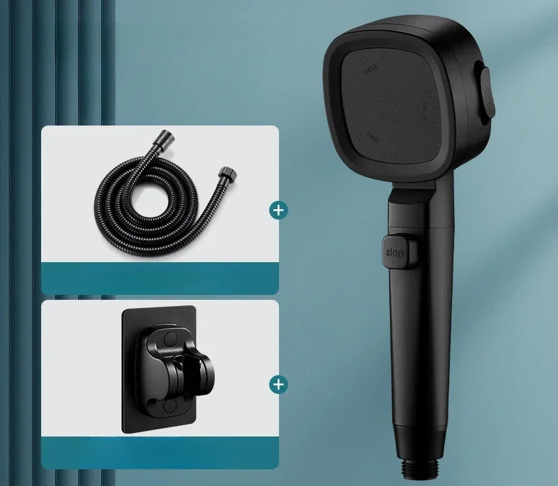 Pristine Pressure-Boost Handheld Shower
