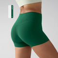 Solid Color Women Fitness Sport Yoga Short  Running Cycling Women's Leggings Quick Dry Breathable High-Waisted Yoga Shorts
