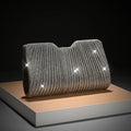 Sophisticated Light Luxury Pleated Chain Clutch