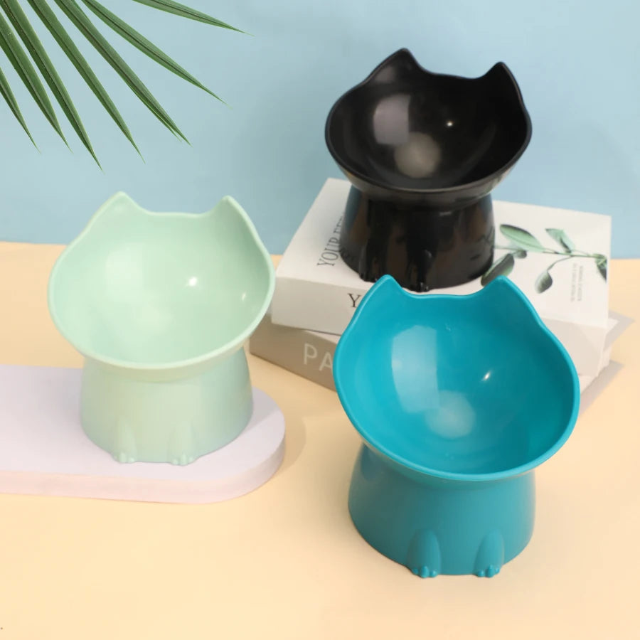 Jo Refined Neck-Support Cat Bowl