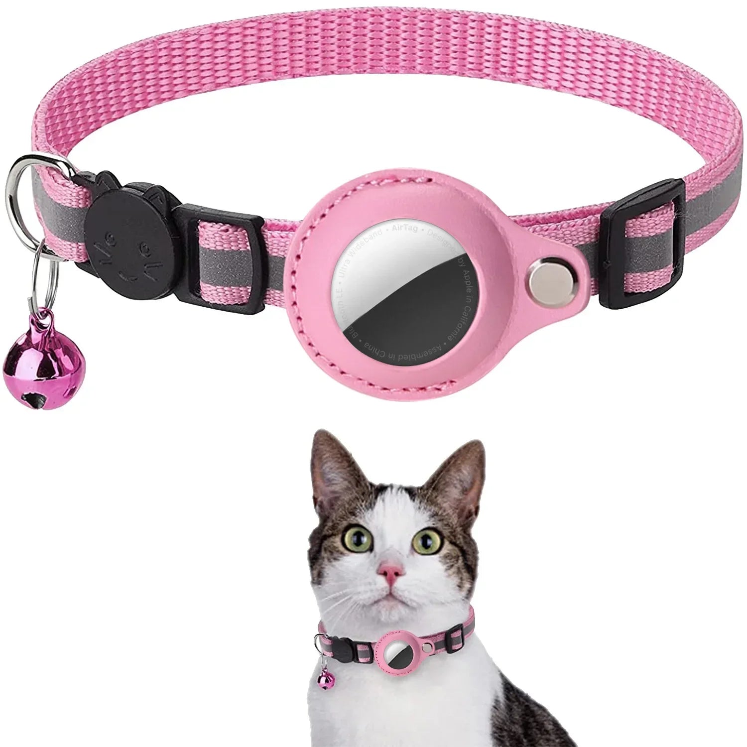 Jo Safeguard Reflective AirTag Cat Collar