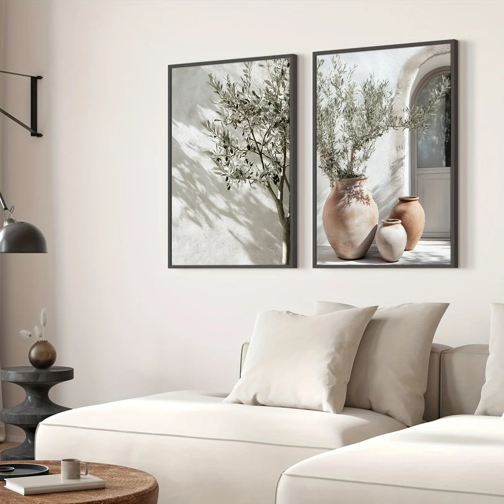 Jo Serene Olive Shadow Canvas Set