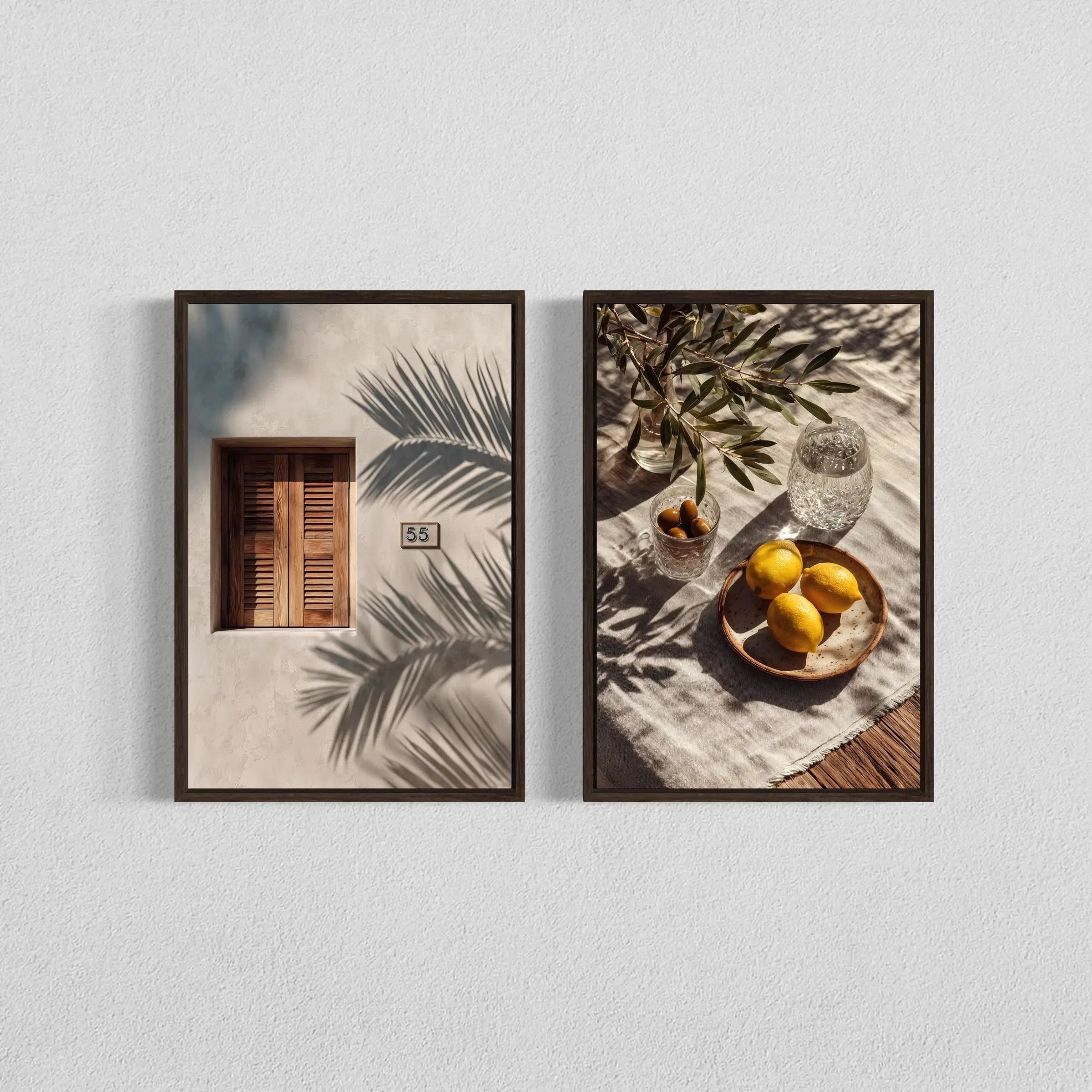Jo Serene Olive Shadow Canvas Set