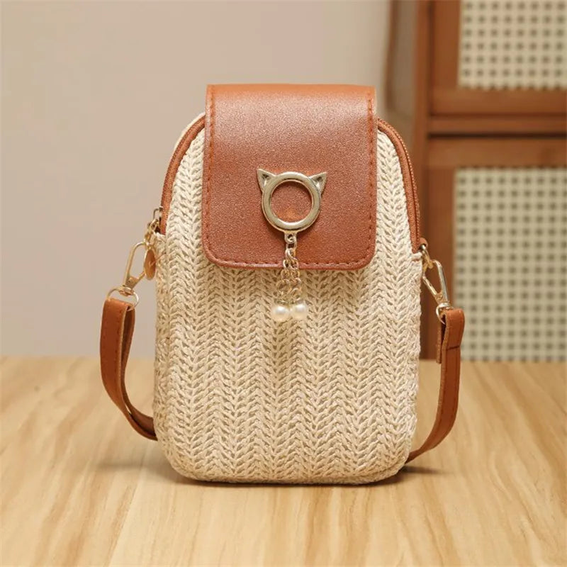 The Classic Lock-Clasp Straw Bag