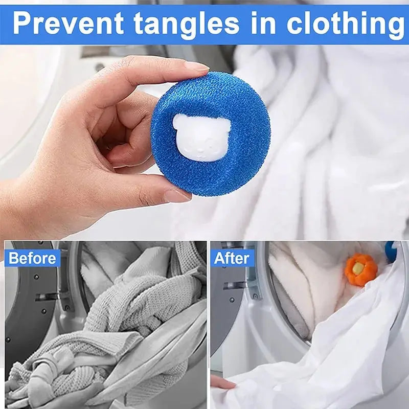 Jo 1-5pcs Pet Hair Remover Reusable Ball Laundry Washing Machine Filter Wool Sticker Cat Hair Remover Pet Fur Lint Catcher Home