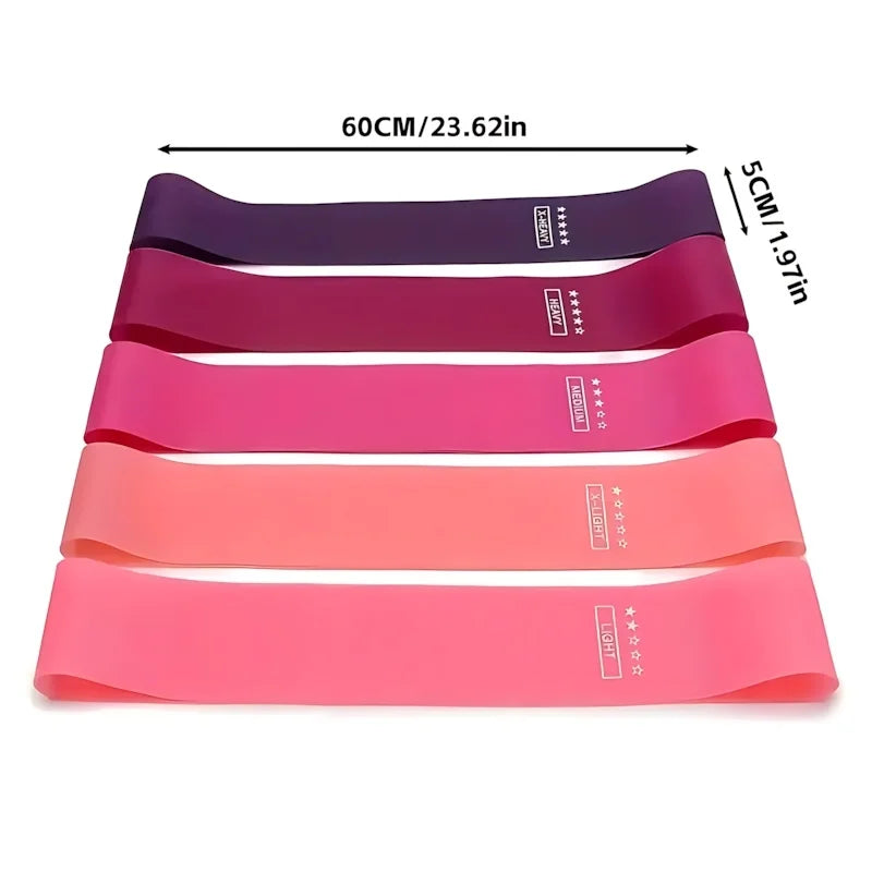 5 Piece Exercise Resistance Bands,