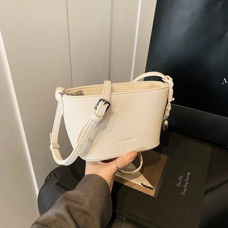Jo Versatile Designer-Style Bucket Bag with Scarf Detail