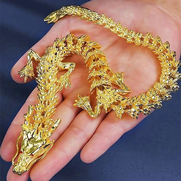 Jo Signature Golden Dragon Sculpture