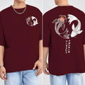 Jo Japanese Koi Harajuku Illustration Pattern T-Shirt Men