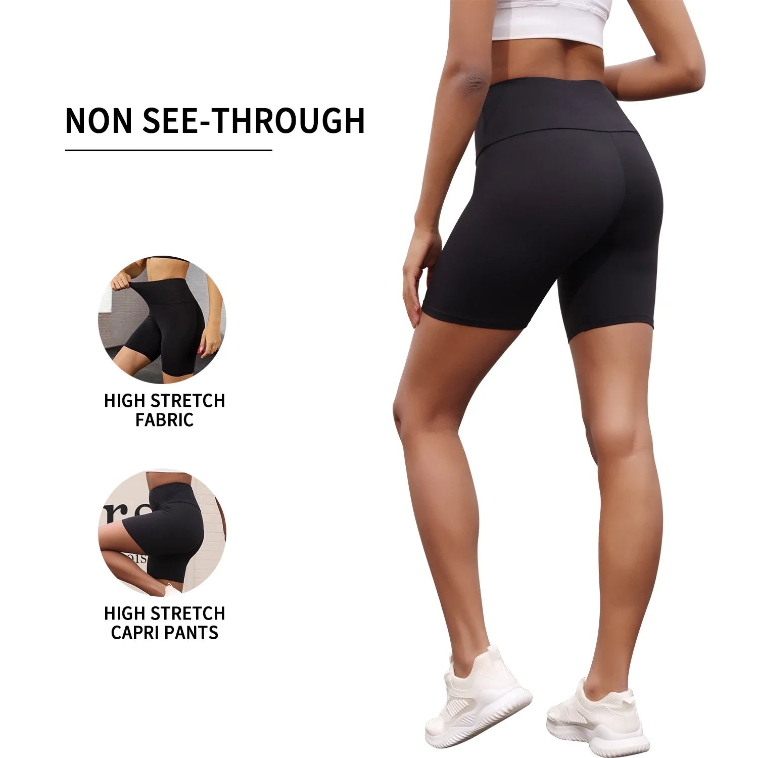 Women's High Waisted Biker Shorts Super Soft