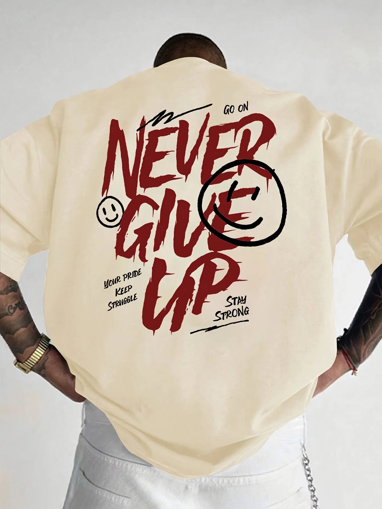Urban Letter Print Loose Street Tee