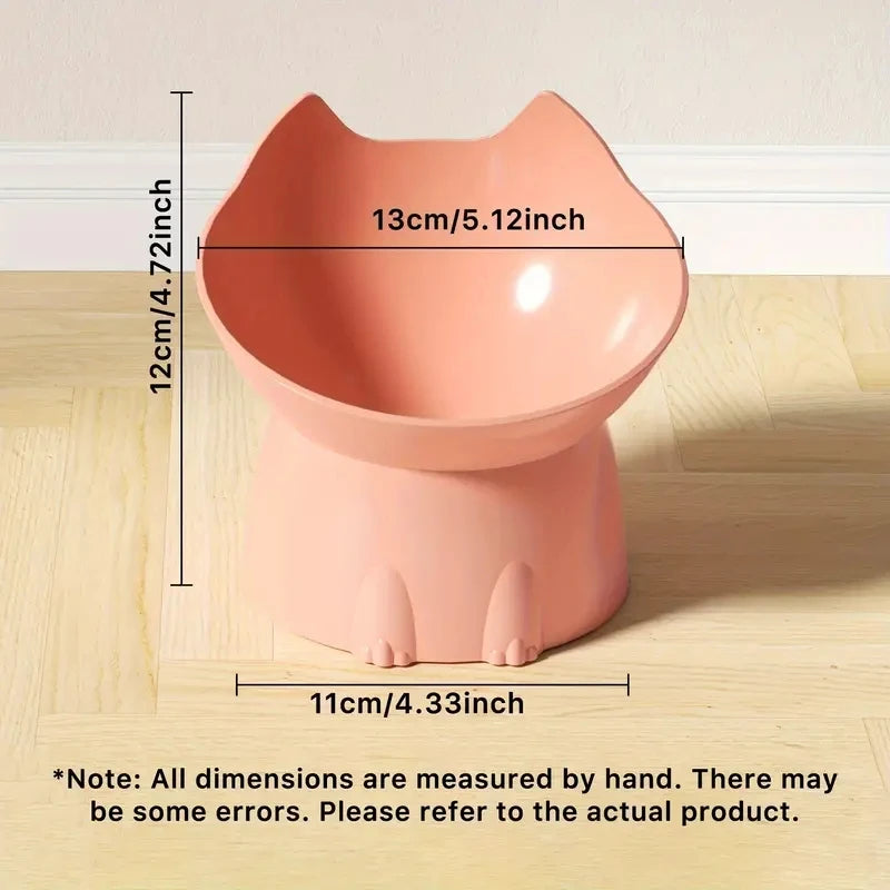 Jo Refined Neck-Support Cat Bowl