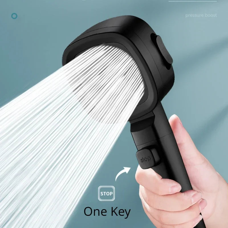 Pristine Pressure-Boost Handheld Shower