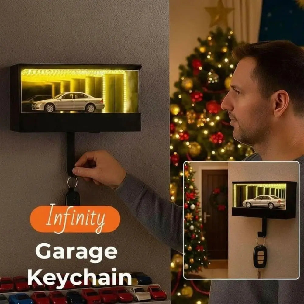 Creative Garage Key Holder Multifunctional Funny Car Key Hook Rack with LED Light Space-saving Fun Key Organizer
