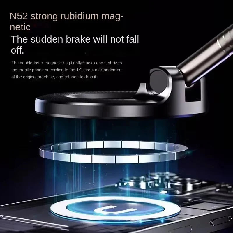 Round Folding Magnetic Car Holder 360 Degree Rotatable