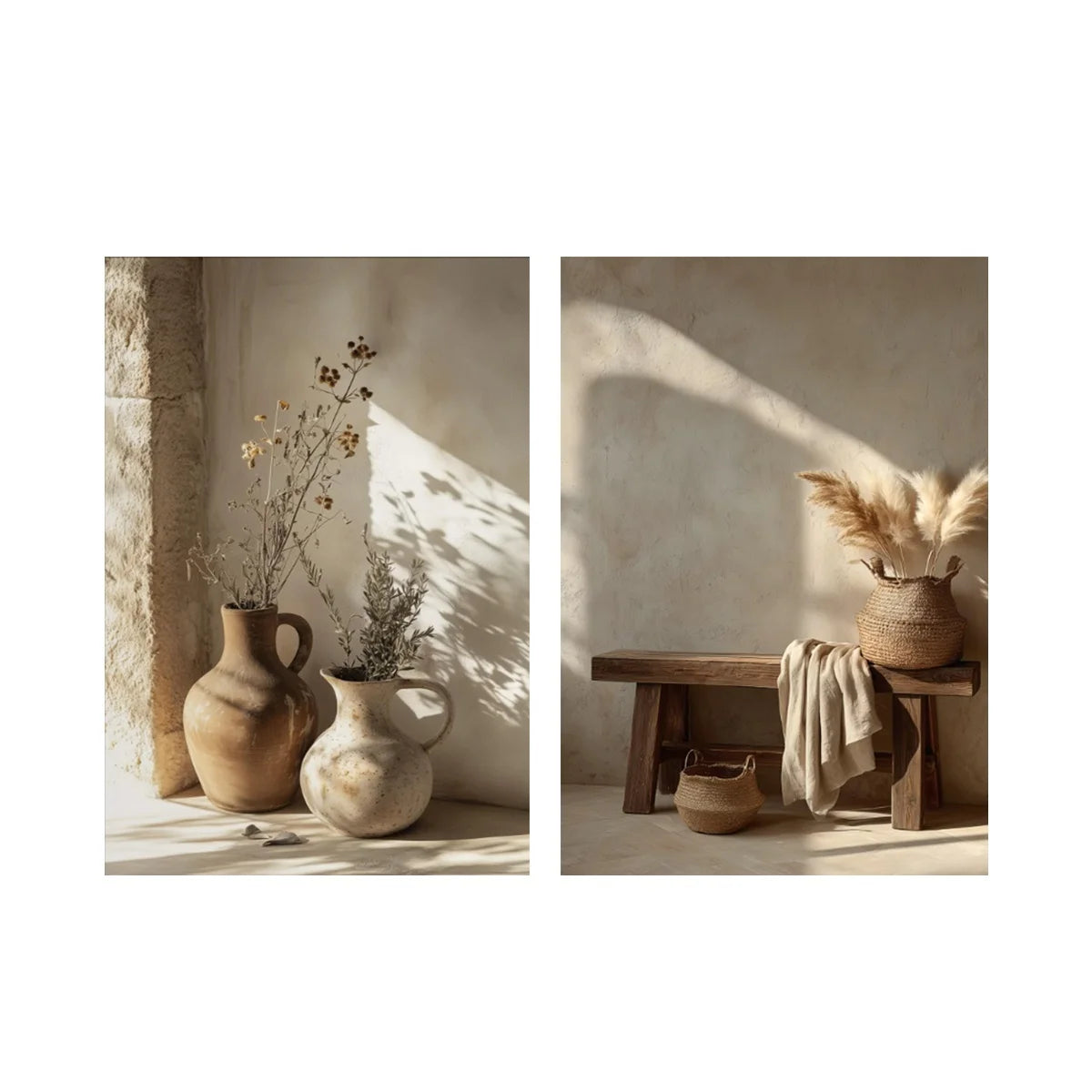 Jo Serene Olive Shadow Canvas Set