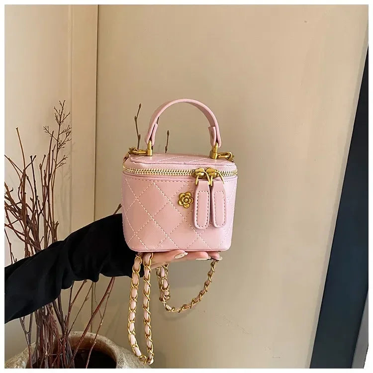 JO Mini Designer-Style Quilted Square Handbag