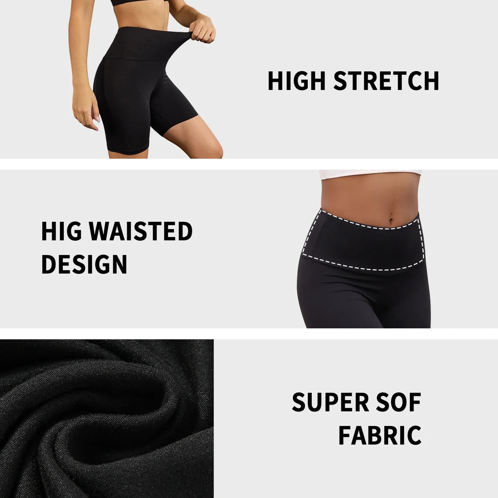 Women's High Waisted Biker Shorts Super Soft
