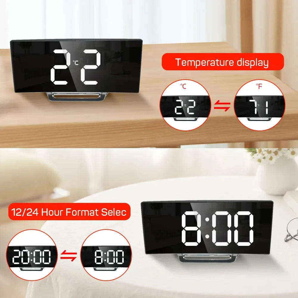 Jo Signature Mirror Alarm Clock