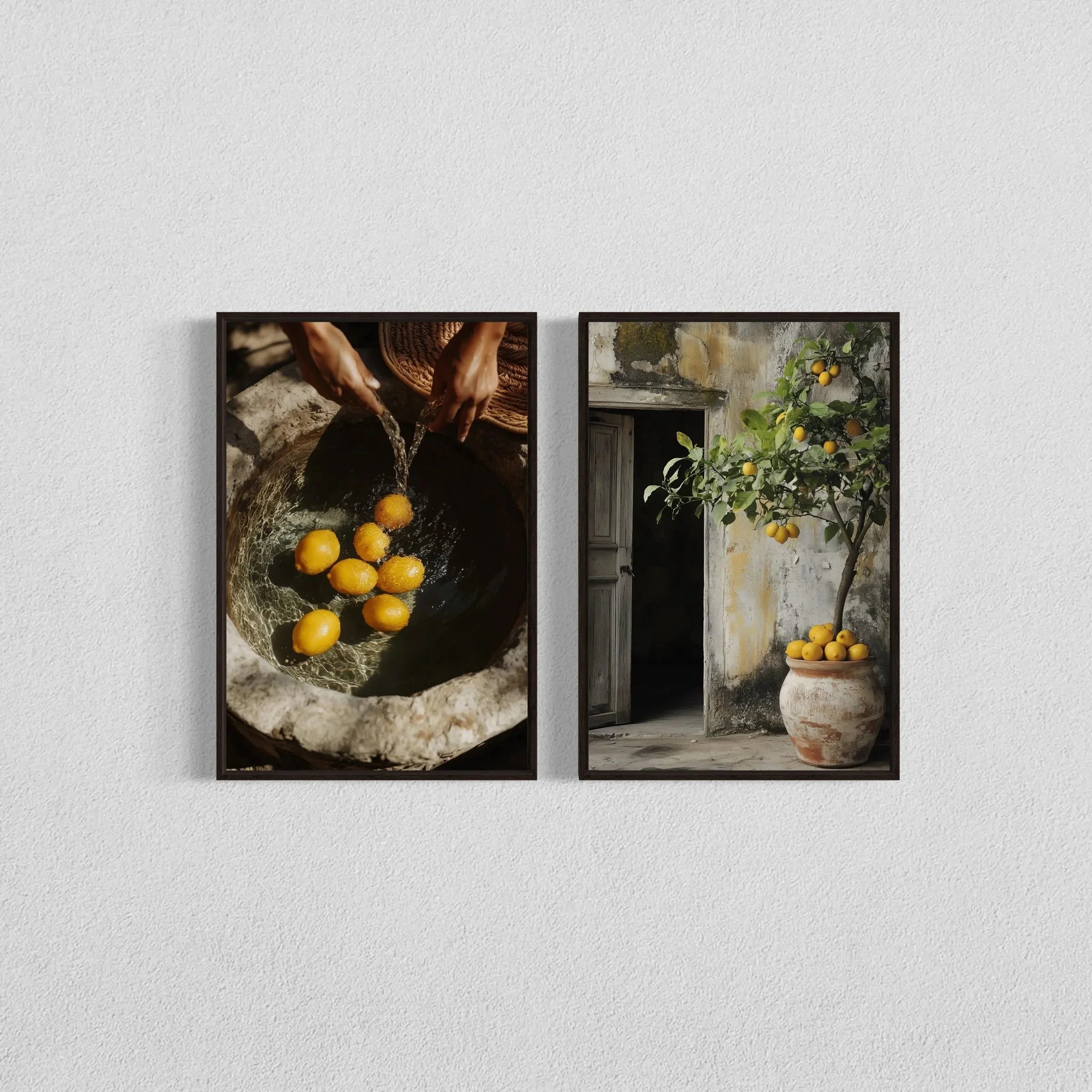 Jo Serene Olive Shadow Canvas Set