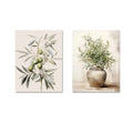 Jo Serene Olive Shadow Canvas Set